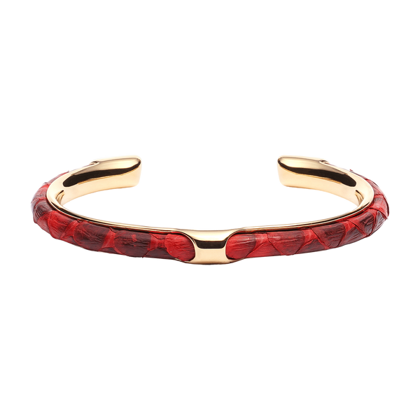The Crimson Python Gold Cuff