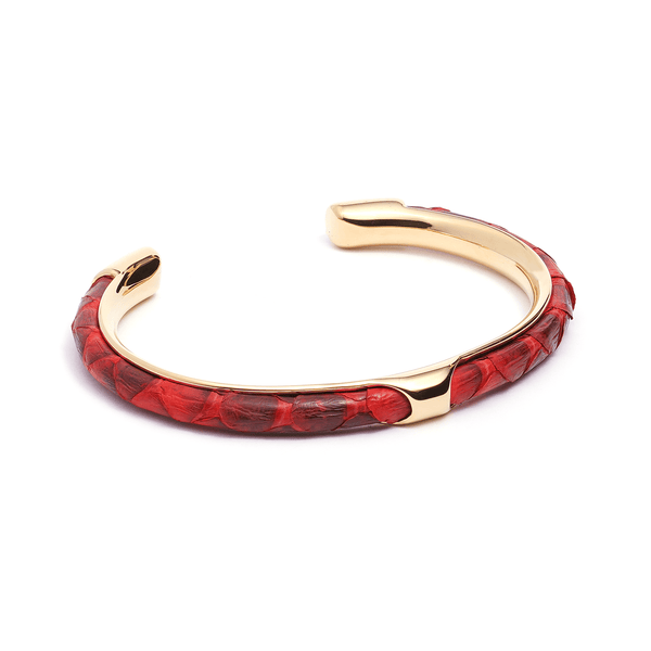 The Crimson Python Gold Cuff